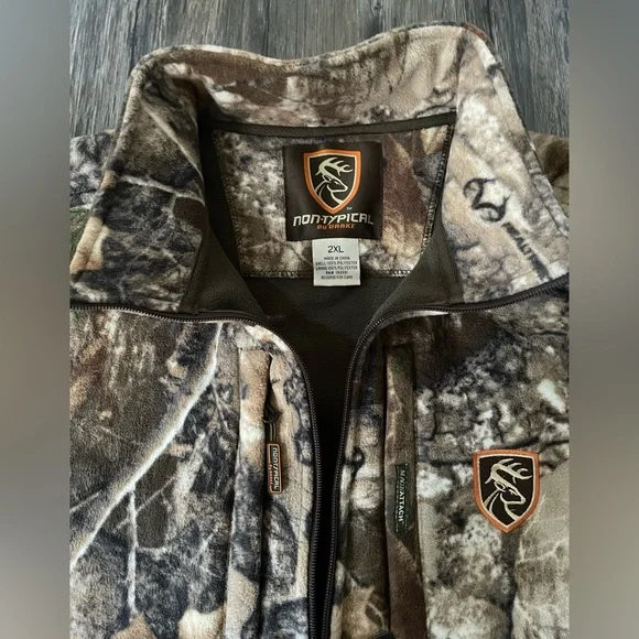 NWT Drake Non-Typical Windproof Silencer Fleece Jacket Realtree Camo 2XL - Picture 9 of 15